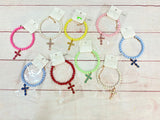 Collana perle croce